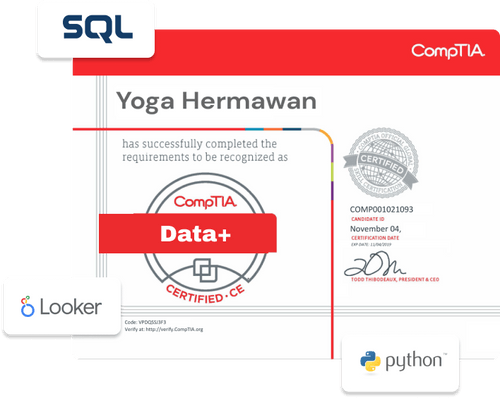 Kursus Data Analyst Sertifikasi Internasional CompTIA Data+
